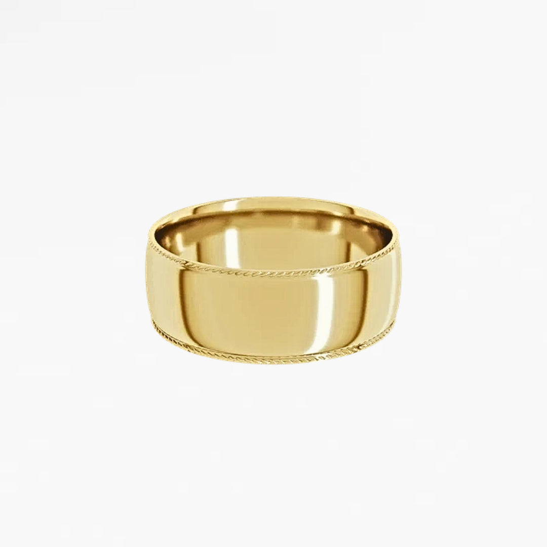 GOVAN VIII Half Round Wedding Band