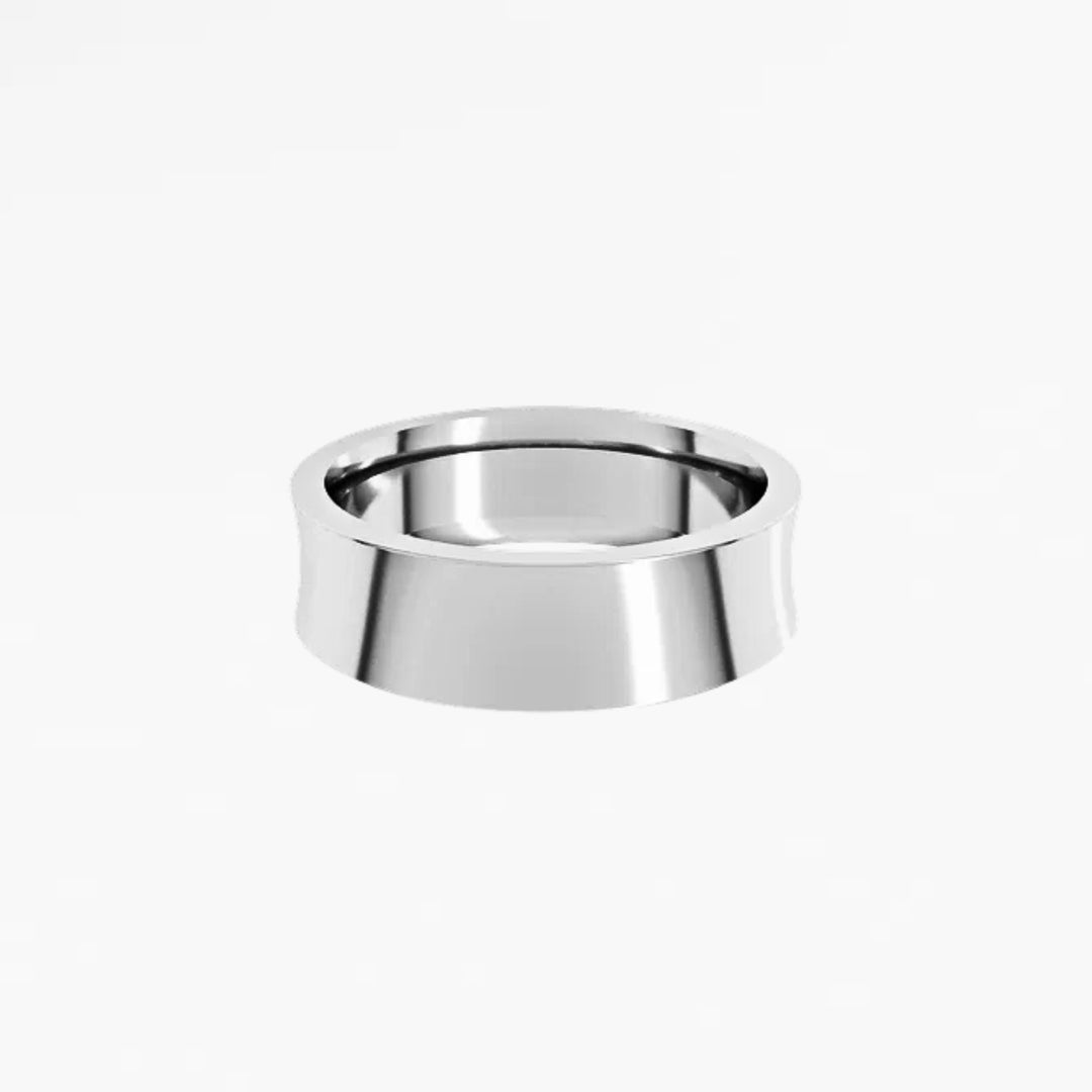 KEOMA I Concave Wedding Band