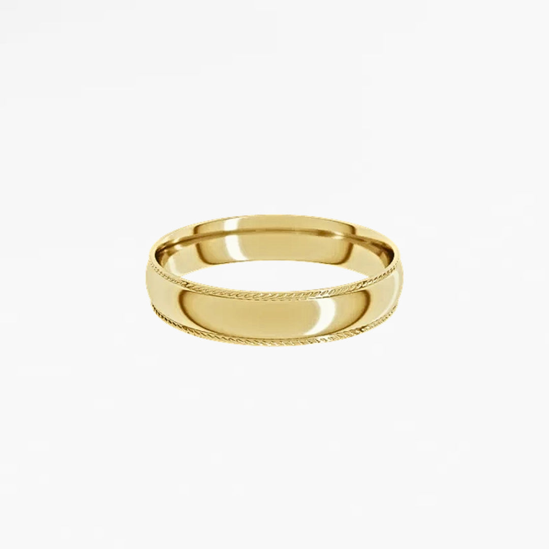 GOVAN VIII Half Round Wedding Band