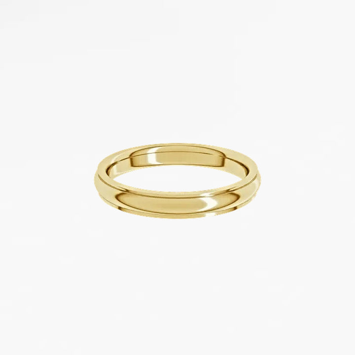 GOVAN V Half Round Wedding Band