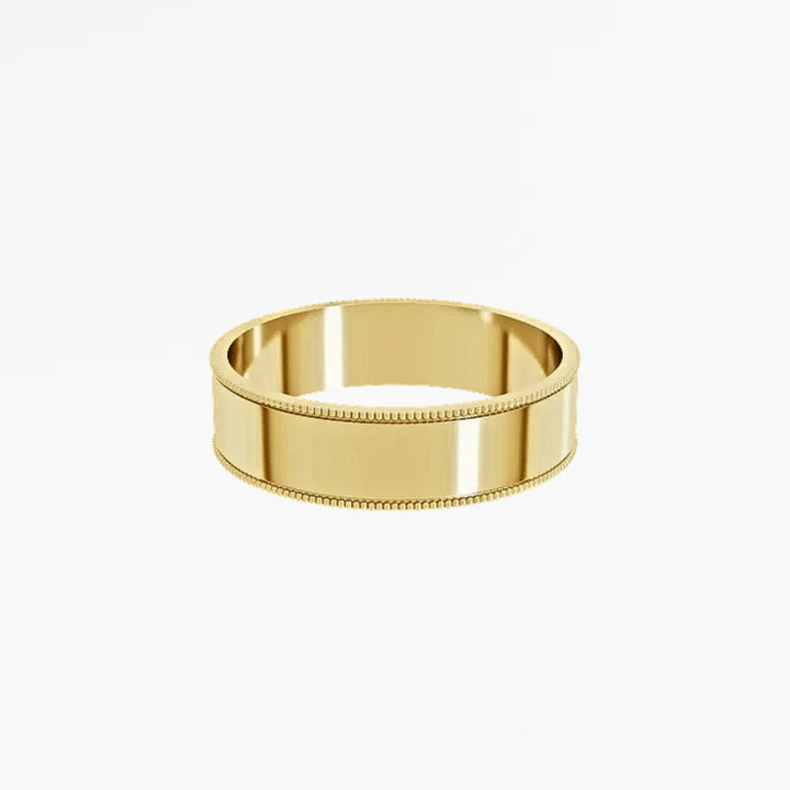 DALMENY V Flat Wedding Band