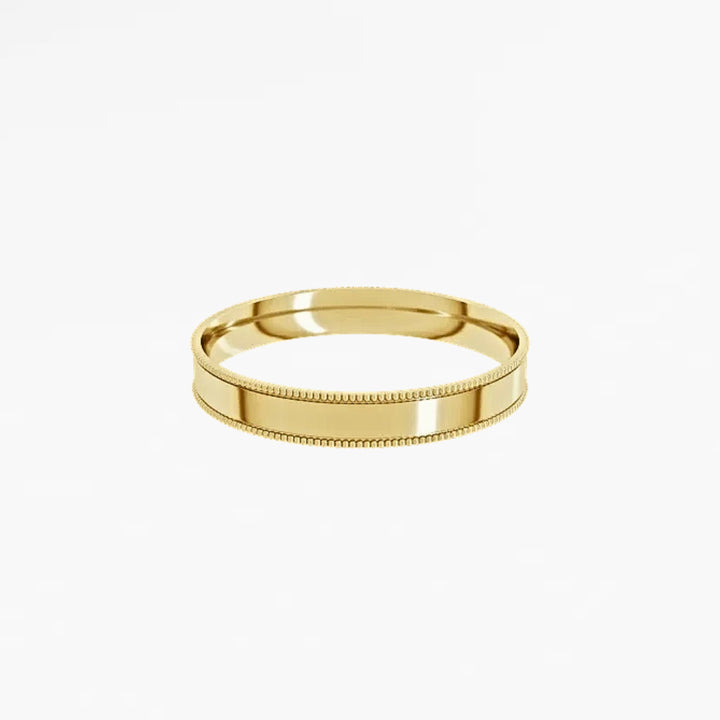 DALMENY V Flat Wedding Band