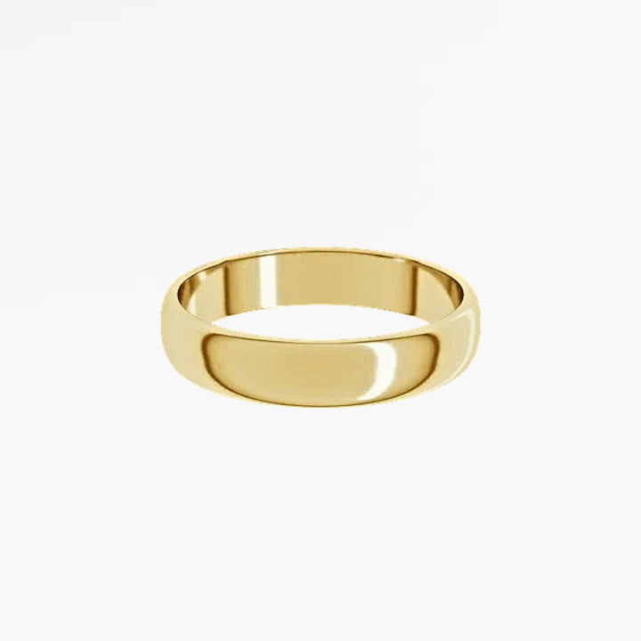 GOVAN II Half Round Wedding Band