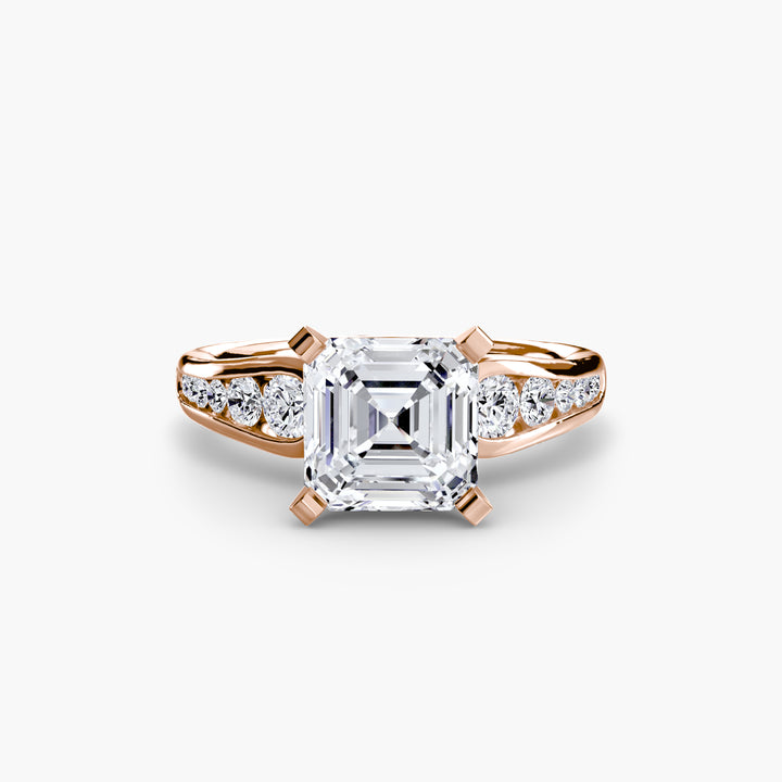 SYLVAN III Diamond Engagement Ring with a Channel-set Diamond Band