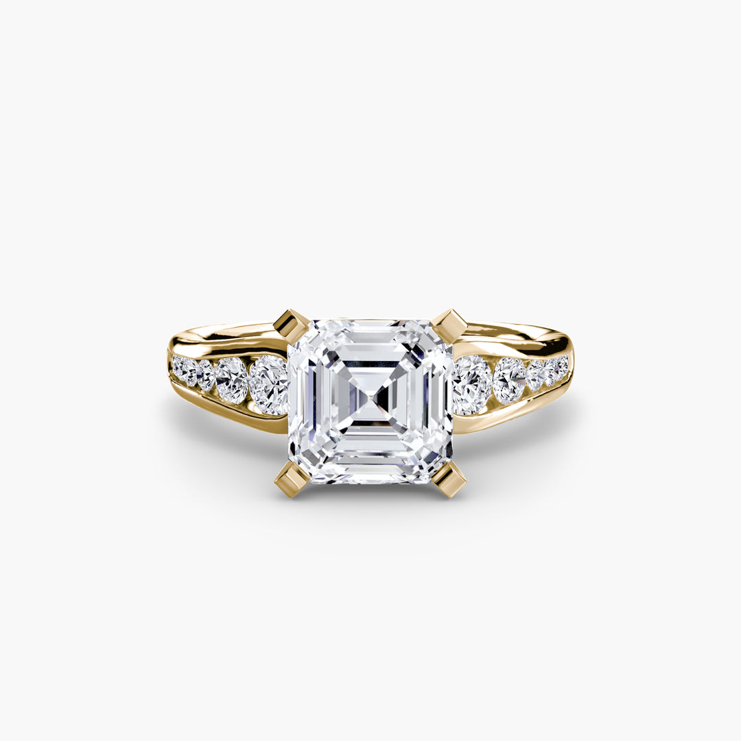 SYLVAN III Diamond Engagement Ring with a Channel-set Diamond Band