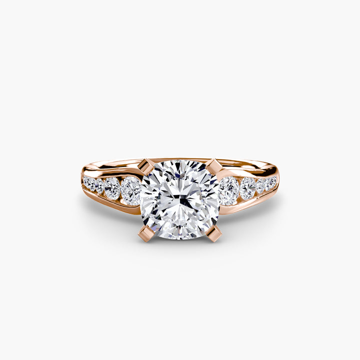 SYLVAN III Diamond Engagement Ring with a Channel-set Diamond Band