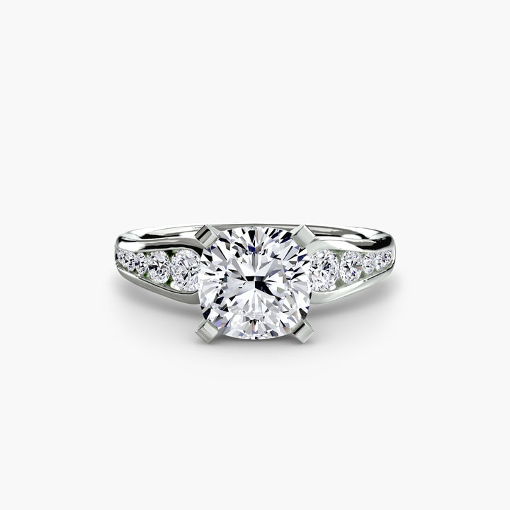SYLVAN III Diamond Engagement Ring with a Channel-set Diamond Band