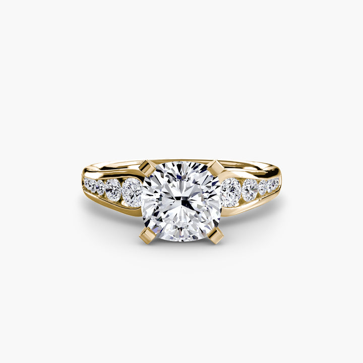 SYLVAN III Diamond Engagement Ring with a Channel-set Diamond Band