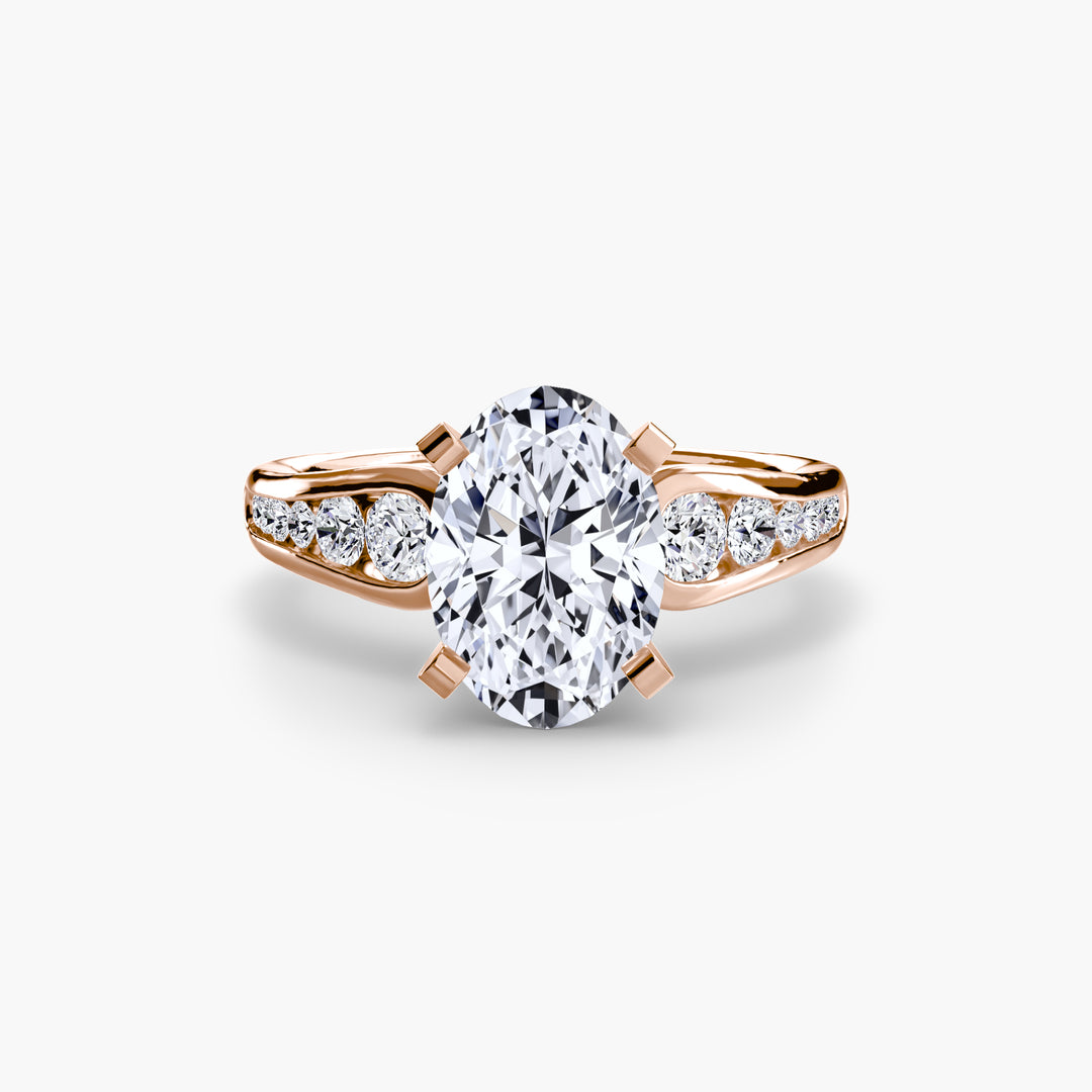 SYLVAN III Diamond Engagement Ring with a Channel-set Diamond Band