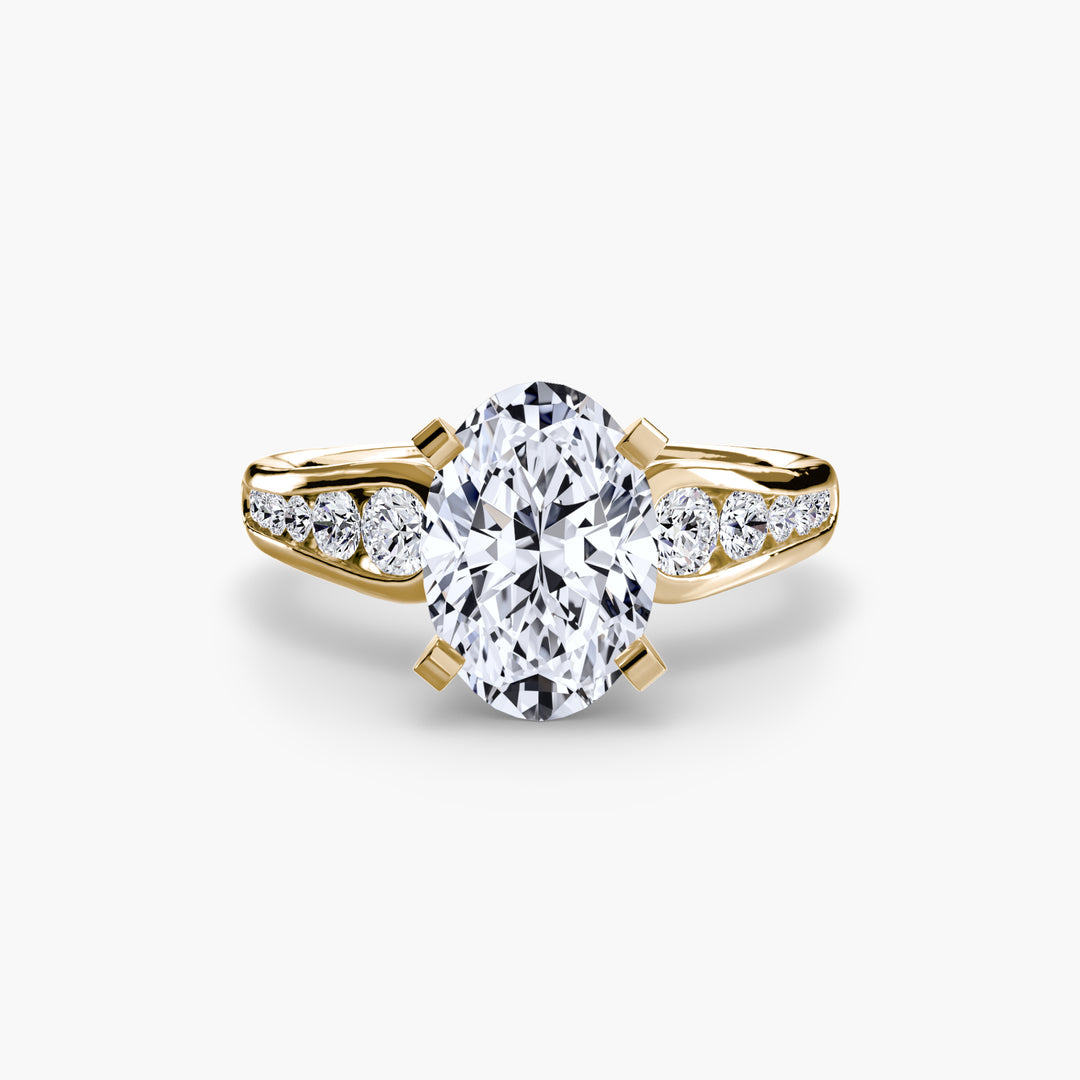 SYLVAN III Diamond Engagement Ring with a Channel-set Diamond Band