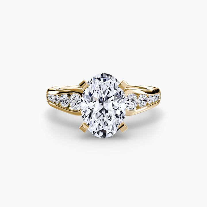 SYLVAN III Diamond Engagement Ring with a Channel-set Diamond Band
