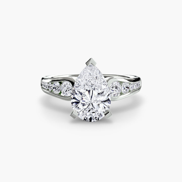 SYLVAN III Diamond Engagement Ring with a Channel-set Diamond Band