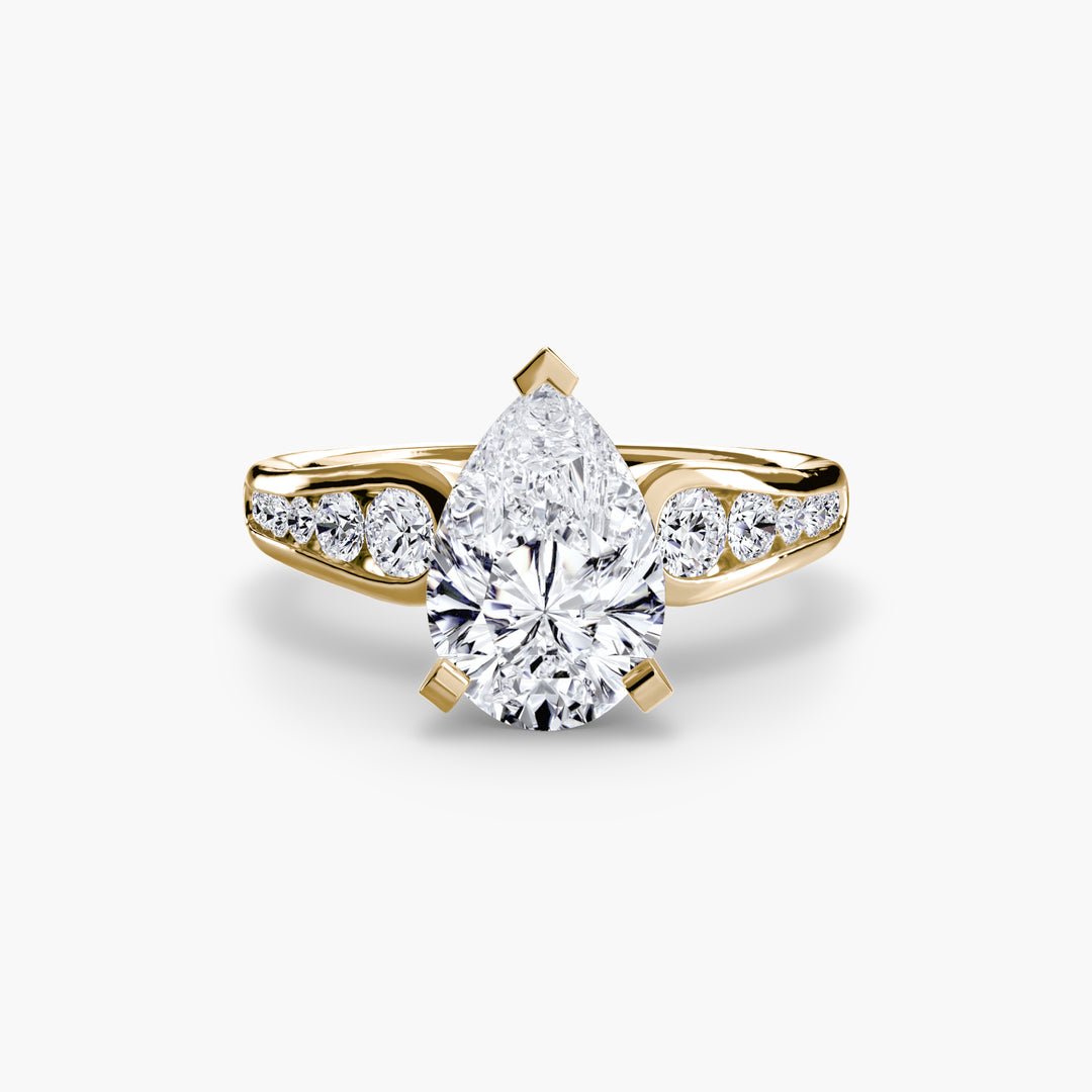 SYLVAN III Diamond Engagement Ring with a Channel-set Diamond Band