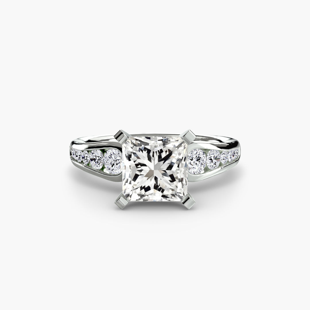 SYLVAN III Diamond Engagement Ring with a Channel-set Diamond Band