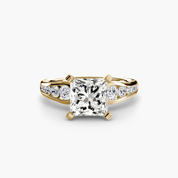 SYLVAN III Diamond Engagement Ring with a Channel-set Diamond Band