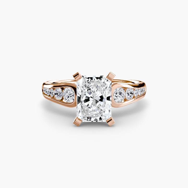 SYLVAN III Diamond Engagement Ring with a Channel-set Diamond Band