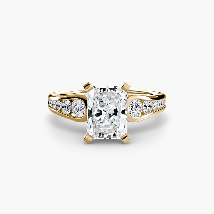SYLVAN III Diamond Engagement Ring with a Channel-set Diamond Band