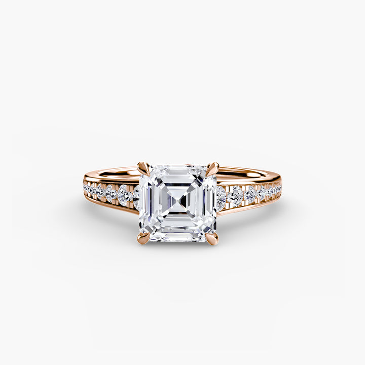 SYLVAN I Diamond Engagement Ring with a Channel-set Diamond Band