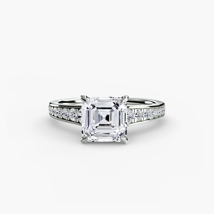 SYLVAN I Diamond Engagement Ring with a Channel-set Diamond Band