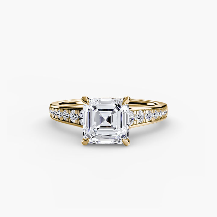 SYLVAN I Diamond Engagement Ring with a Channel-set Diamond Band