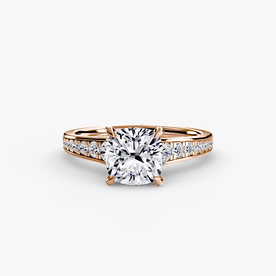 SYLVAN I Diamond Engagement Ring with a Channel-set Diamond Band