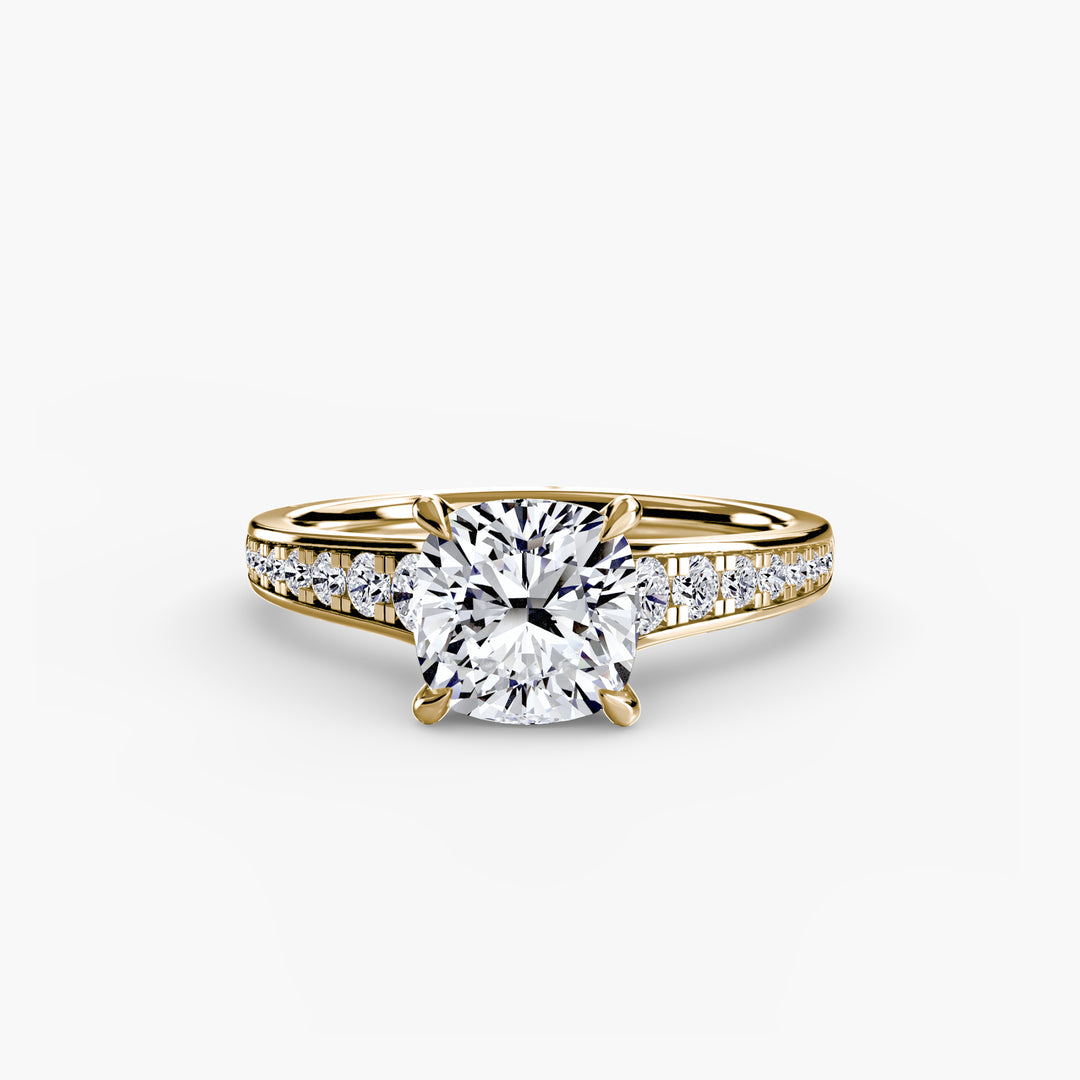 SYLVAN I Diamond Engagement Ring with a Channel-set Diamond Band