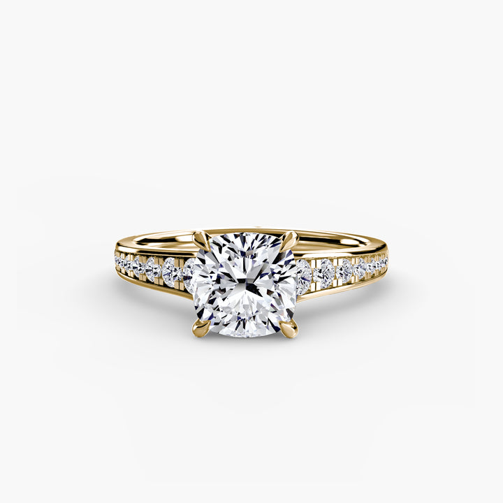 SYLVAN I Diamond Engagement Ring with a Channel-set Diamond Band