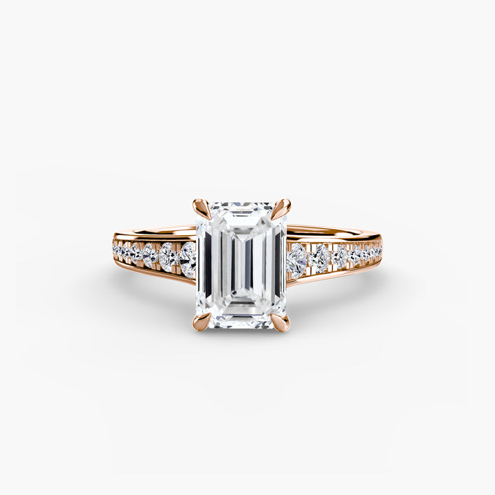 SYLVAN I Diamond Engagement Ring with a Channel-set Diamond Band