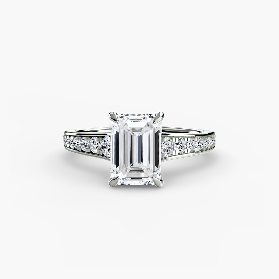 SYLVAN I Diamond Engagement Ring with a Channel-set Diamond Band