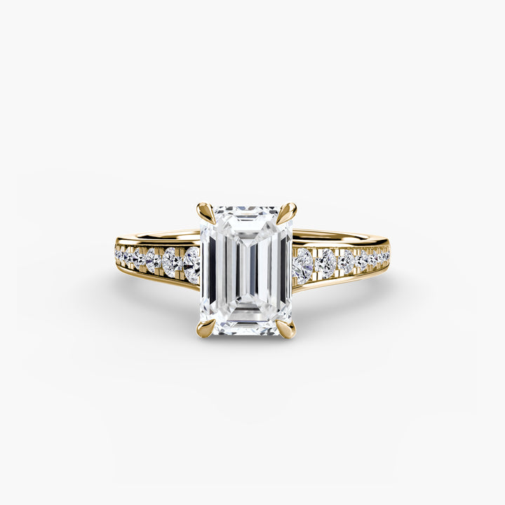 SYLVAN I Diamond Engagement Ring with a Channel-set Diamond Band