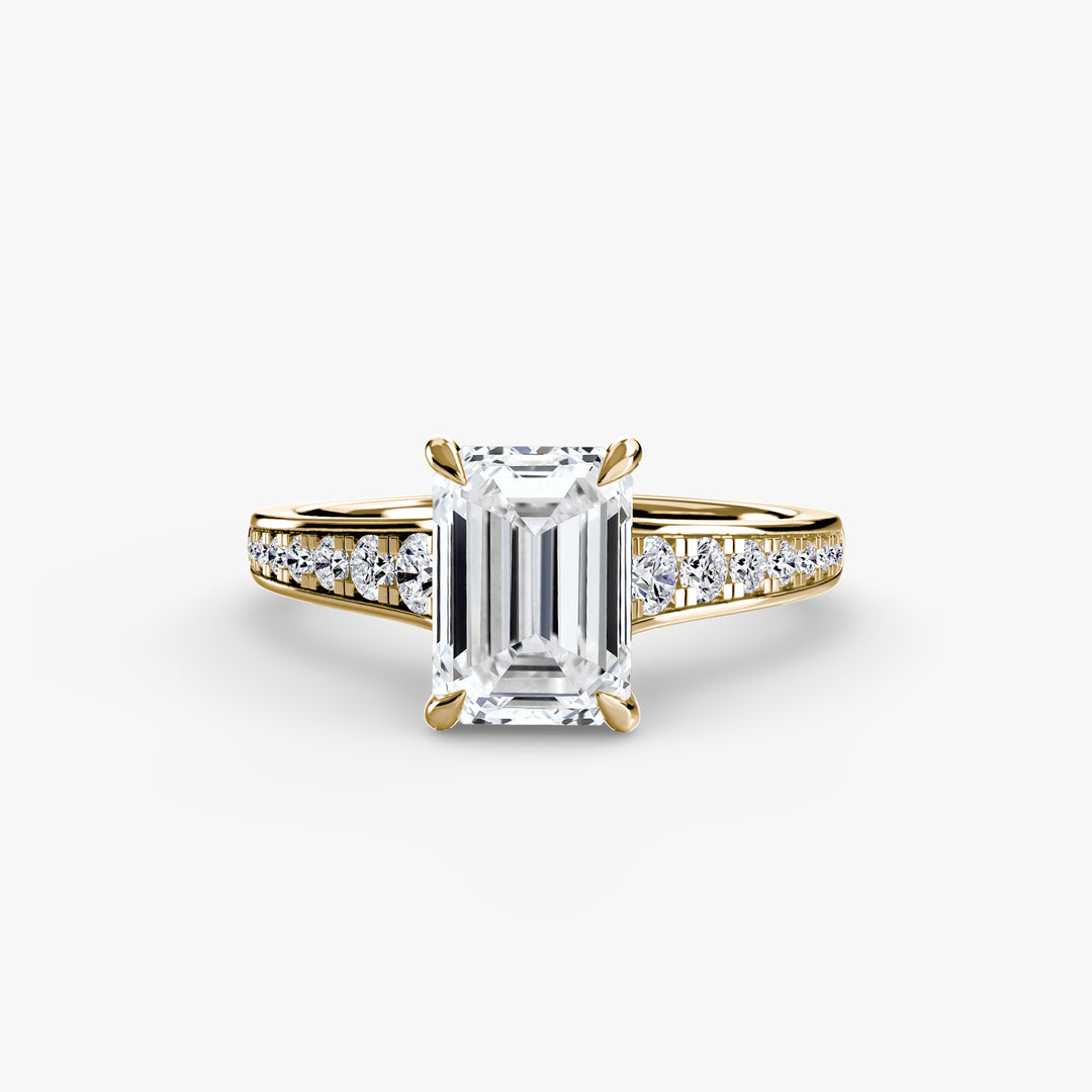 SYLVAN I Diamond Engagement Ring with a Channel-set Diamond Band