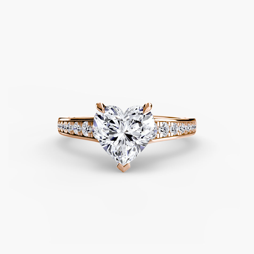 SYLVAN I Diamond Engagement Ring with a Channel-set Diamond Band
