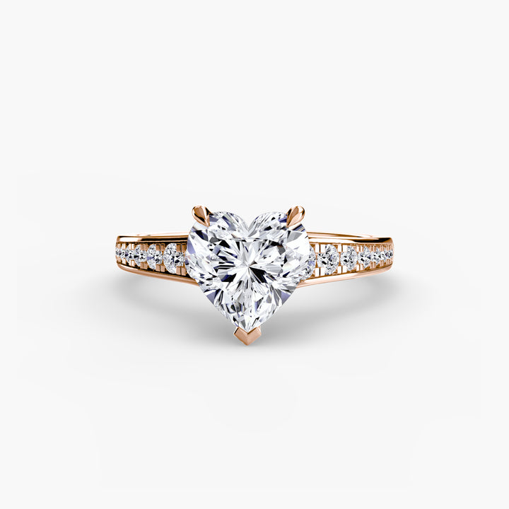 SYLVAN I Diamond Engagement Ring with a Channel-set Diamond Band