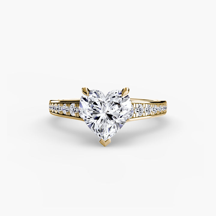 SYLVAN I Diamond Engagement Ring with a Channel-set Diamond Band