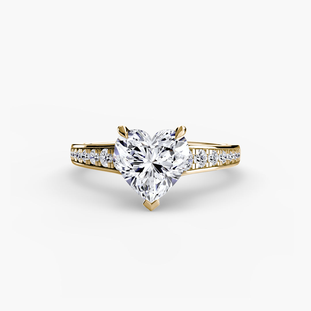 SYLVAN I Diamond Engagement Ring with a Channel-set Diamond Band
