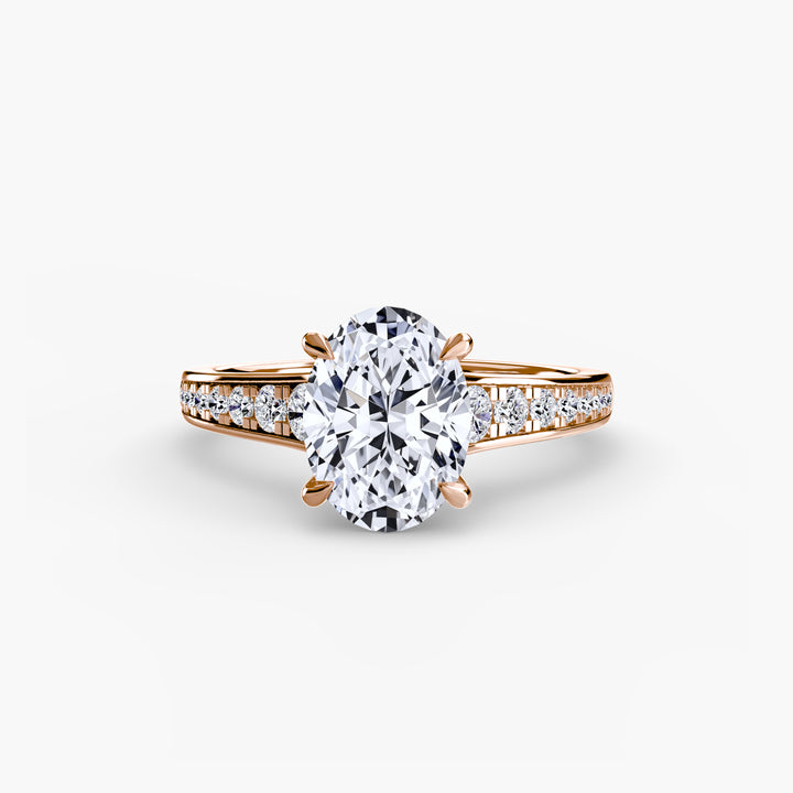 SYLVAN I Diamond Engagement Ring with a Channel-set Diamond Band