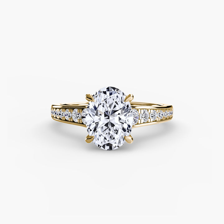 SYLVAN I Diamond Engagement Ring with a Channel-set Diamond Band