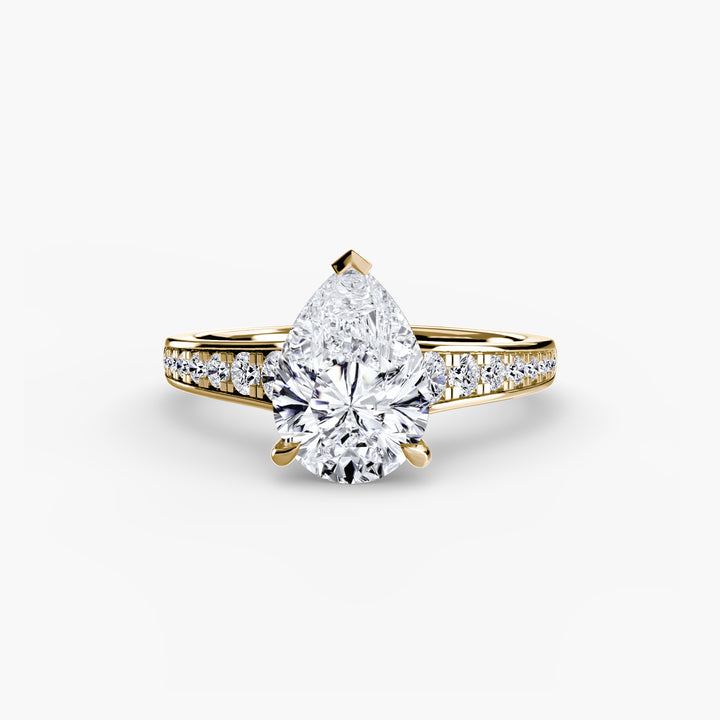 SYLVAN I Diamond Engagement Ring with a Channel-set Diamond Band