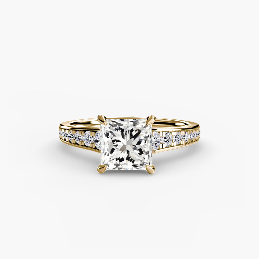 SYLVAN I Diamond Engagement Ring with a Channel-set Diamond Band