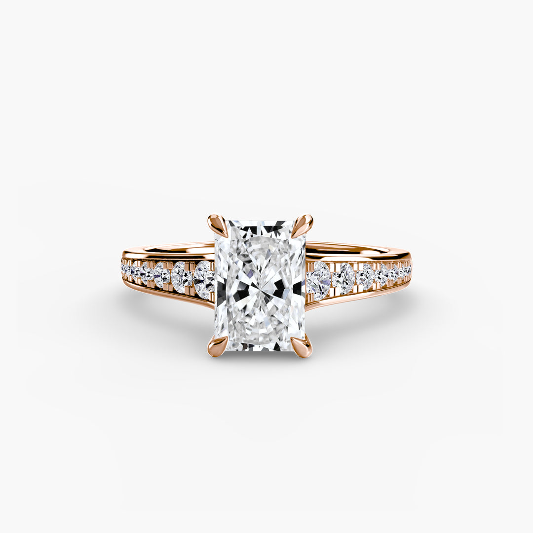 SYLVAN I Diamond Engagement Ring with a Channel-set Diamond Band