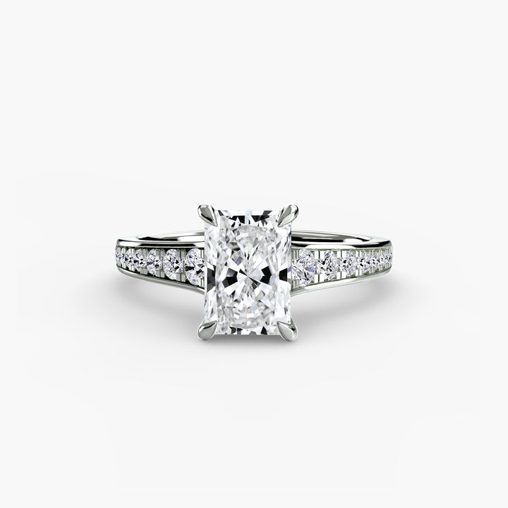 SYLVAN I Diamond Engagement Ring with a Channel-set Diamond Band