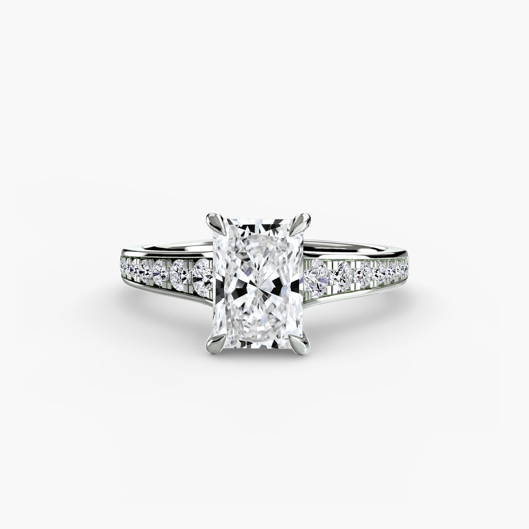 SYLVAN I Diamond Engagement Ring with a Channel-set Diamond Band
