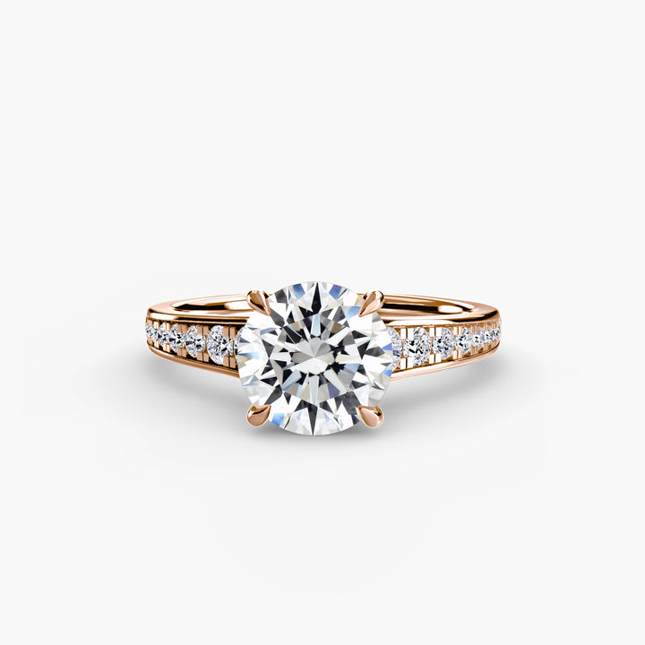 SYLVAN I Diamond Engagement Ring with a Channel-set Diamond Band