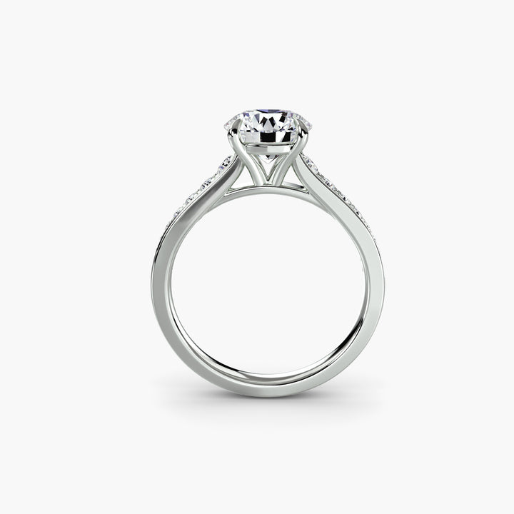 SYLVAN I Diamond Engagement Ring with a Channel-set Diamond Band