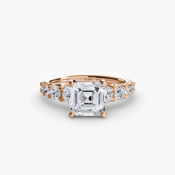 ARCOLA II Diamond Engagement Ring with Diamond Band