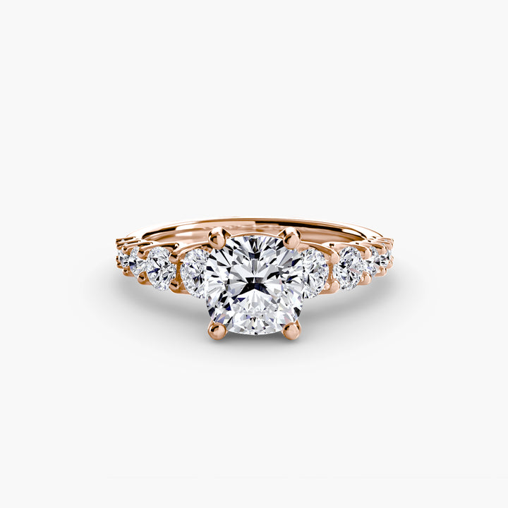 ARCOLA II Diamond Engagement Ring with Diamond Band