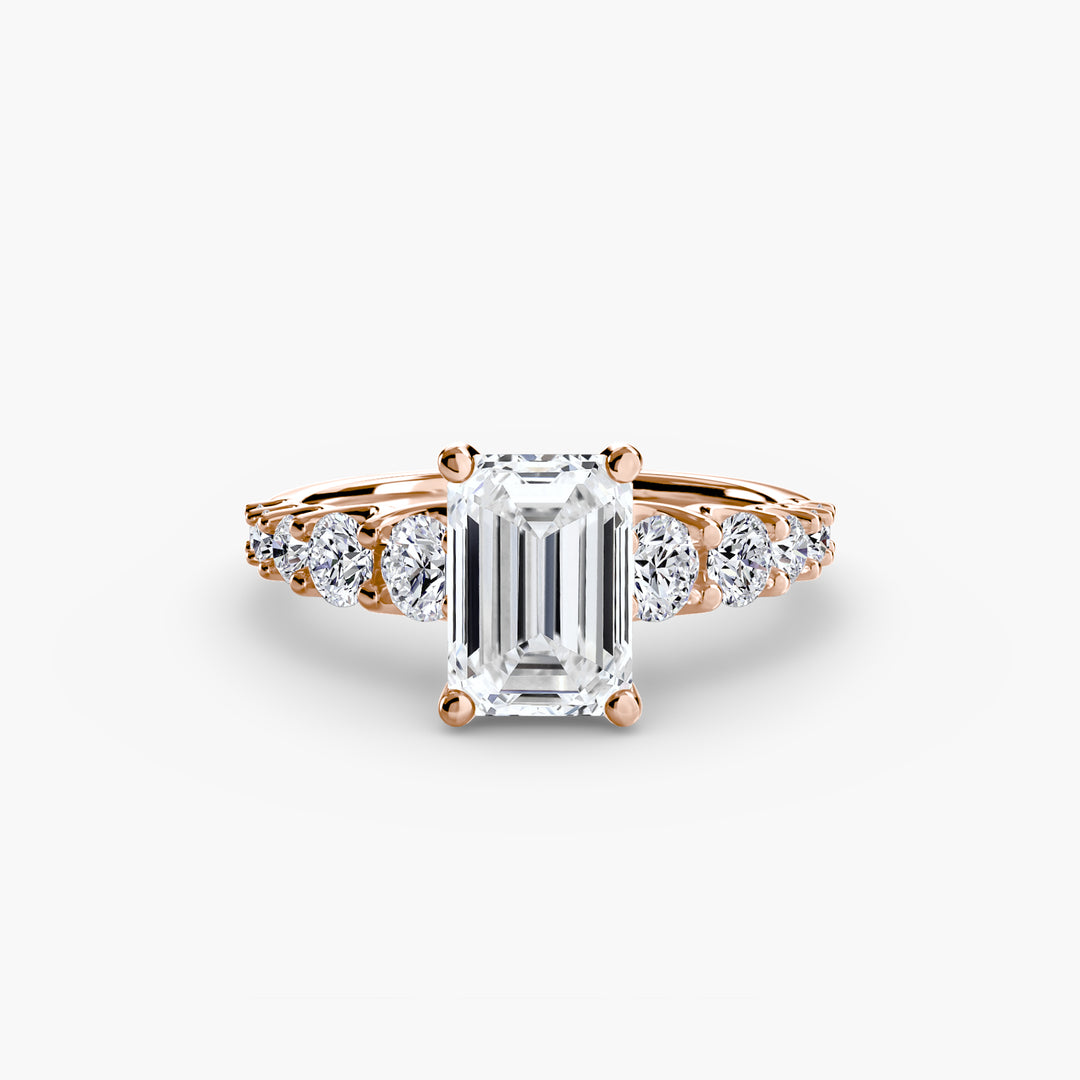 ARCOLA II Diamond Engagement Ring with Diamond Band
