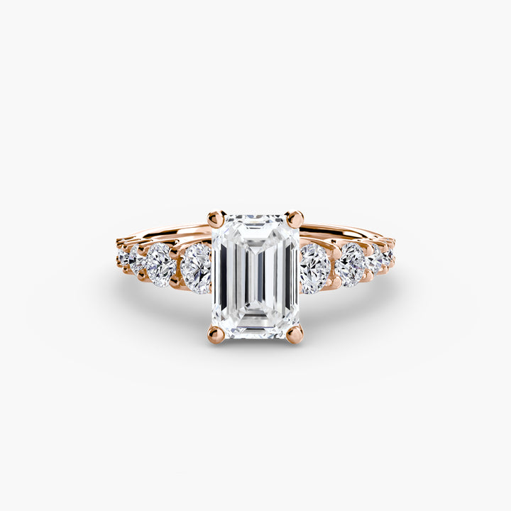 ARCOLA II Diamond Engagement Ring with Diamond Band