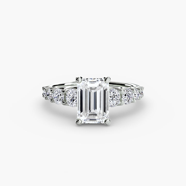ARCOLA II Diamond Engagement Ring with Diamond Band