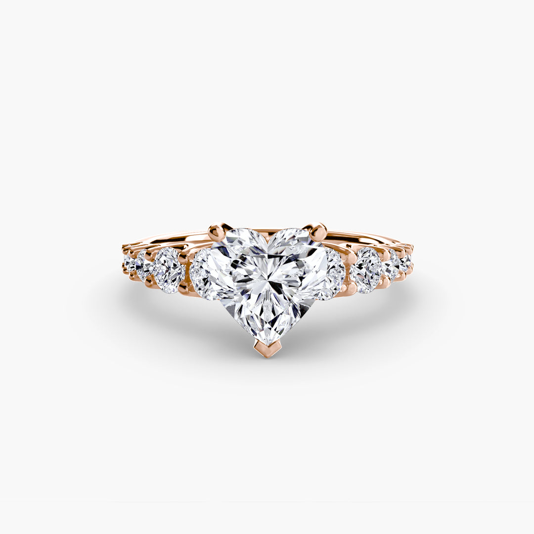 ARCOLA II Diamond Engagement Ring with Diamond Band